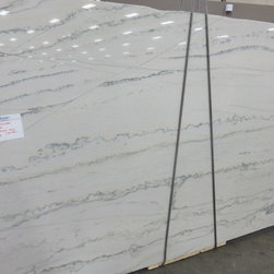 All Natural Stone - White Macaubas Quartzite Slab - Kitchen Countertops