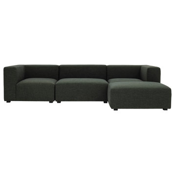 Romy Lounge Modular Sectional Dark Green