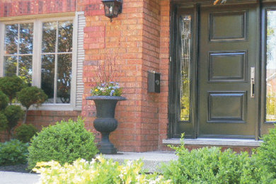 Inspiration for a timeless entryway remodel in Toronto