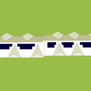 Evergreen Commons Apartments' 7 solar module arrays