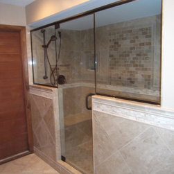 Panel/Door/Panel Shower Enclosure - Shower Stalls And Kits
