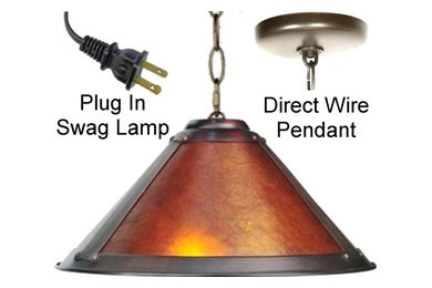 Mica Swag Lamp Pendant Light