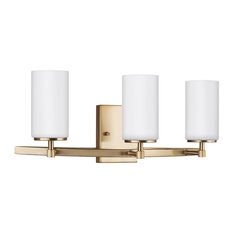 Sea Gull Lighting 3-Light Wall/Bath, Satin Bronze