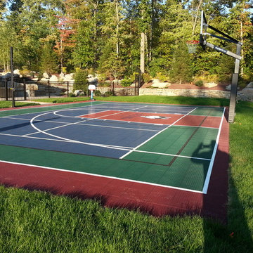 SnapSports® backyard Home Court in CT