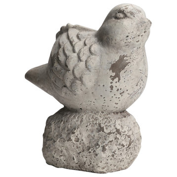 UTC41516 Cement Figurine Distressed Gray
