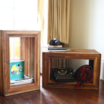 The Barracks Table- Organic Modern End Tables, Nightstands Made From Reclaimed N