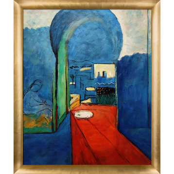 La Pastiche Entrance to the Kasbah with Gold Luminoso Frame, 23" x 27"