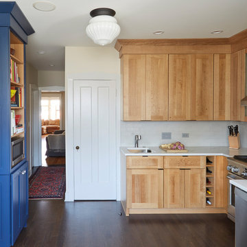 Jefferson Park Chicago Bungalow Kitchen by Fred M Alsen of fma Interior Design