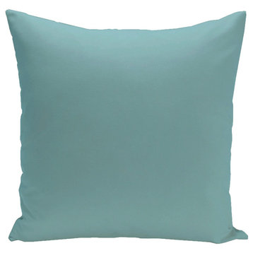 Solid Decorative Pillow, Bahama_Blue, 16"x16"