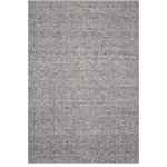 Nourison - Calvin Klein Home Tobiano 5'3" x 7'5" Carbon Modern Indoor Area Rug - A calming shade of carbon emphasizes the arresting textural traits of this stunning hand-loomed Tobiano rug fabricated from a custom blend of innovative fibers to reflect the streamlined sophistication of Calvin Klein Home.