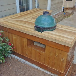 Big Green Egg Table -- "The Sidebar" - Outdoor Grills