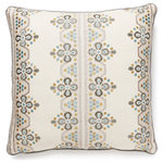 SCALAMANDRE - Imogen Embroidery 18X18 Pillow, Earl Grey, 18" X 18" - Featuring luxury textiles from The House of Scalamandre, this pillow was thoughtfully curated by our design team and sewn together with care in the USA. Effortlessly incorporate a piece of our rich history and signature aesthetic into your home, and shop our pre-styled pillows, made for you!
