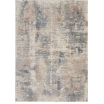 Nourison - Nourison Rustic Textures 9'3" x 12'9" Beige/Grey Modern Indoor Area Rug - At home in a country cabin or urban loft, the Rustic Textures Collection from Nourison blends earthen tones and contemporary abstracts together in beautifully textured modern rugs that are sure to bring a rustic sensibility to any decor.