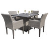 Monterey Square Dining Table with 4 Chairs Beige