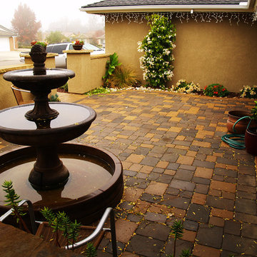 Pavers Patio with Gold, Santa Maria CA
