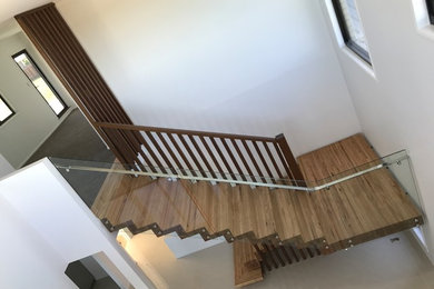 FLOATING TIMBER STAIRS