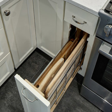 Updated Traditional Kitchen and Powder Room