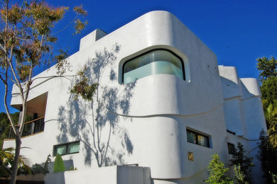 Inspiration for a modern exterior home remodel in Los Angeles