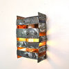 Wine Barrel Wall Sconce - Boucle - Made from retired CA wine barrel ring