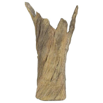 Sculpture Beige Wood