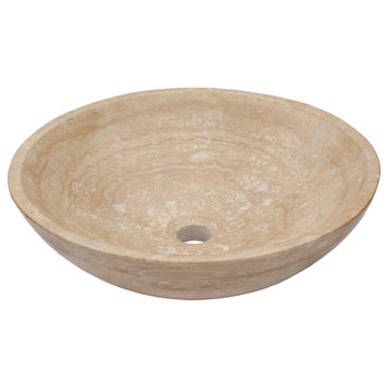 Beige Travertine Vessel Sink