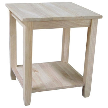 Solano End Table  Unfinished
