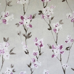 Aquarelle Mulberry Roman blind - Roman Blinds