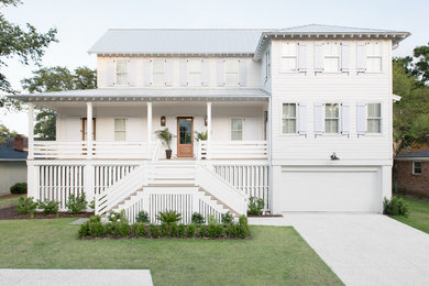 Inspiration for a beach style exterior in Charleston.
