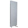 Luxor Reclaim Wall Partition Acoustic Room Divider, Expansion Panel- Misty Gray