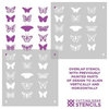 Butterflies Allover Stencil, Reusable Trendy Stencils For Easy DIY Home Decor