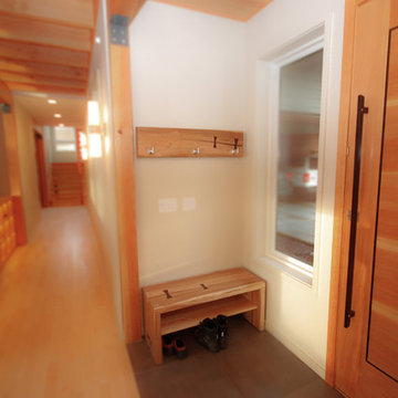 custom entry benches and coat racks