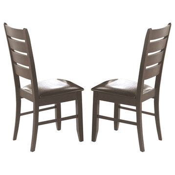 Coaster Dalila Splat Back Side Chair, Cappuccino, Set of 2, 102722