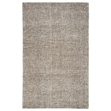 Rizzy Home Brindleton BR360A Brown Solid Area Rug, 6'6"x9'6"