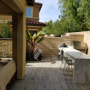 modern L-shape BBQ in Lake Forest