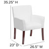 White Leather Side Chair