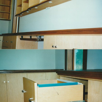 Book cases and cabinets, file drawers