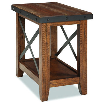 Intercon Furniture Taos Chairside Table, Canyon Brown