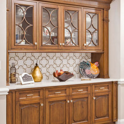 Traditional Kitchen Unit in Millstone, NJ. - Pantry Cabinets