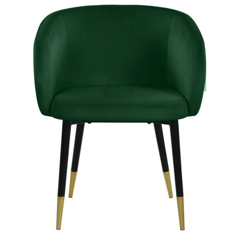 Louise Velvet Dining Chair, Green