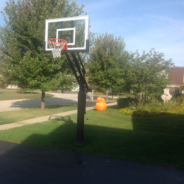 Mageshwaran S's Pro Dunk Silver Basketball System on a 40x18 in Geneva, IL