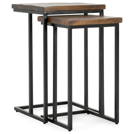 Lynda Nesting Tables, Mahogany