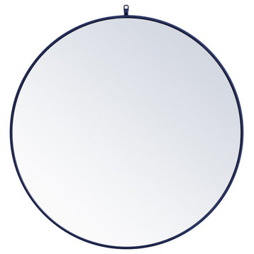 Elegant Lighting MR4739 Eternity 39" Diameter Circular Beveled - Blue