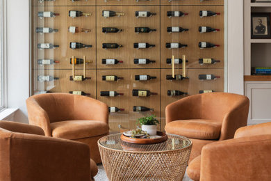 Inspiration for a transitional wine cellar remodel in Dallas