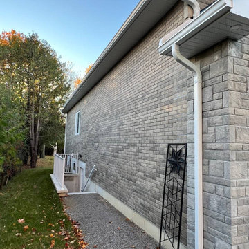 Facade installation project in Georgina, ON