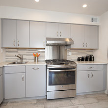 Modern Urban Kitchen -- Before and after