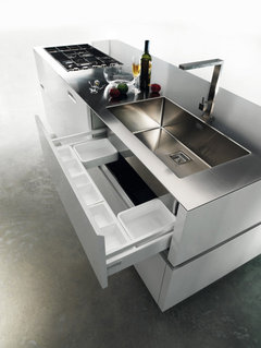 Sponge Drawer Under Kitchen Sink - Transitional - Kitchen