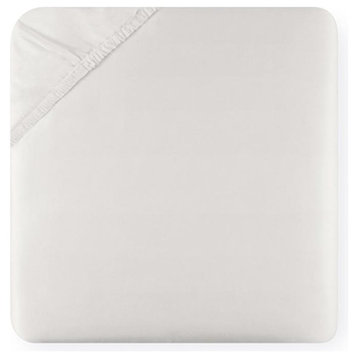 Giotto Fitted Sheets by Sferra, Grey, Twin XL 39x80x17