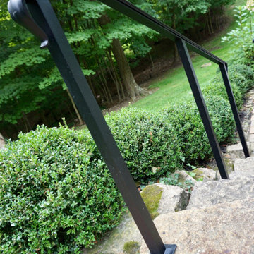 Exterior Handrail with Lambs tongue rail end