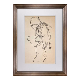 Egon Schiele Lithograph Certificate Signed Top Wall Art 