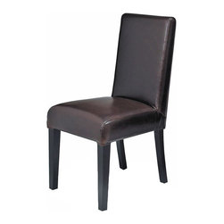 Leather Dining Chair, Brown - Dining Chairs